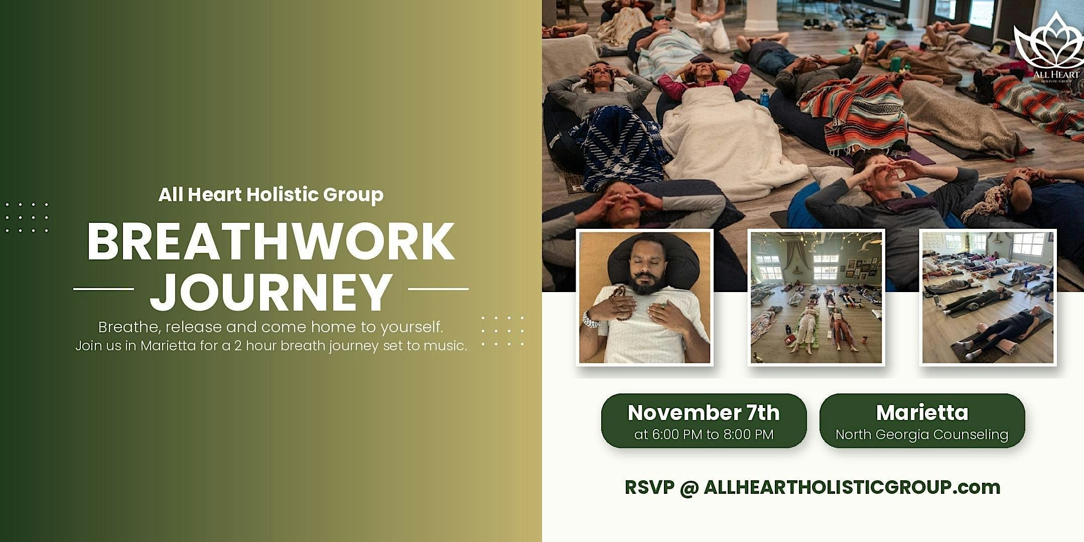 Breathwork Journey in Marietta: Conscious Connected Breath and Music