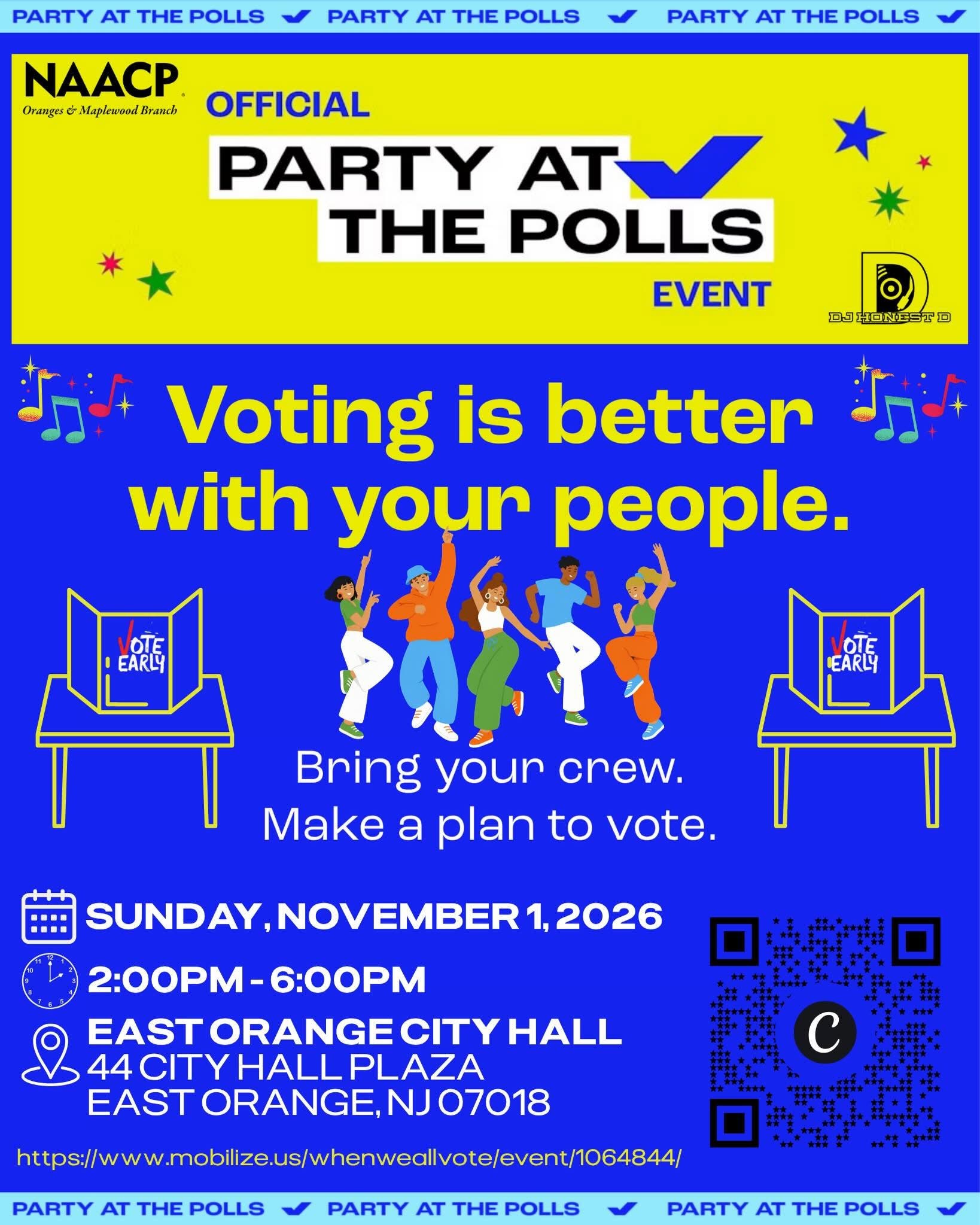 NAACP: Oranges & Maplewood | Party At The Polls!
