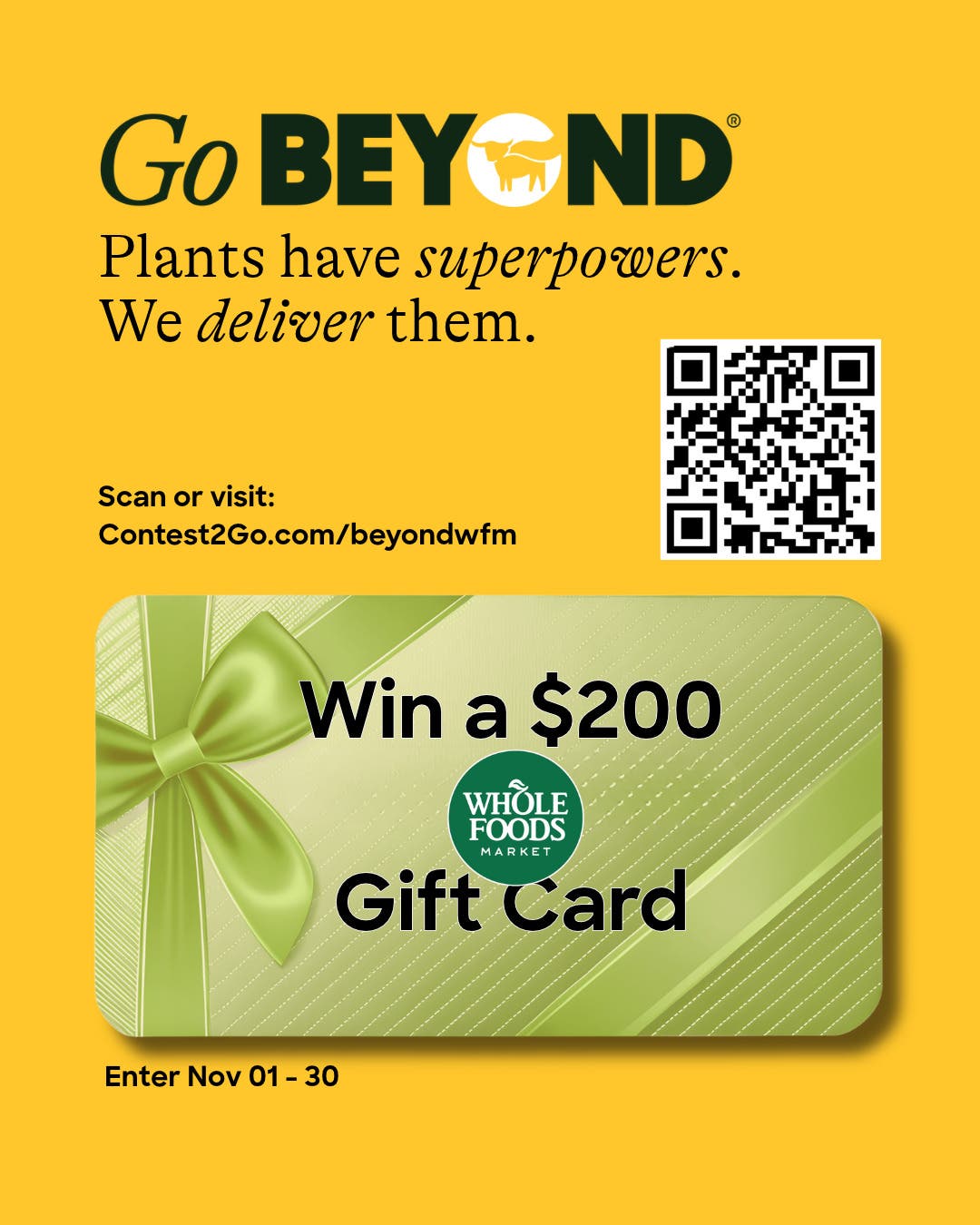 Win your holiday groceries: free samples, BOGO, and a $200 giveaway at Whole Foods