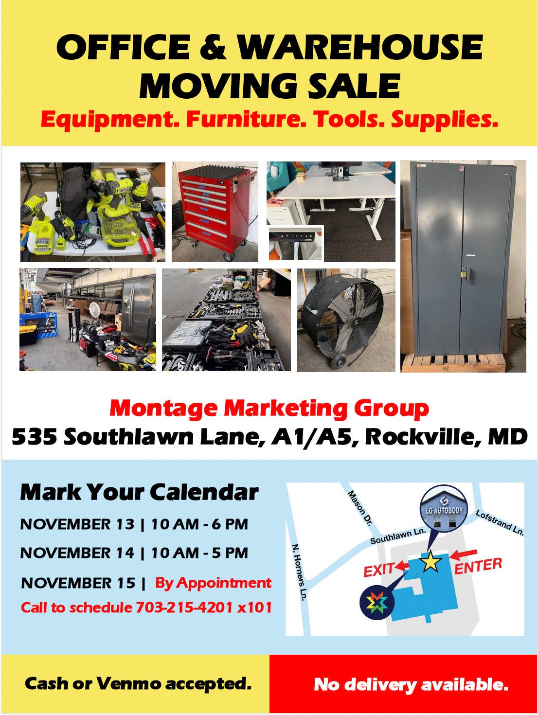Office & Warehouse Moving Sale