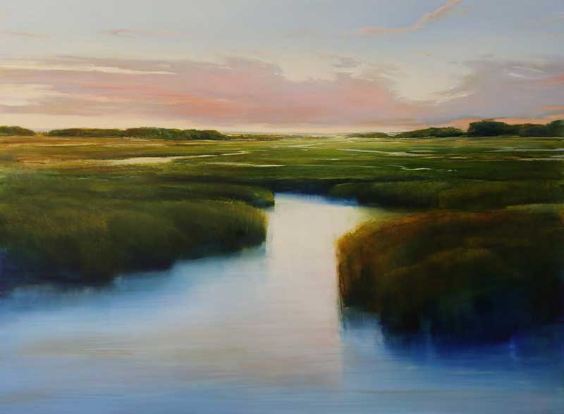 Janine Robertson’s Reflections of Light art exhibit at the Geary Gallery in Darien, CT