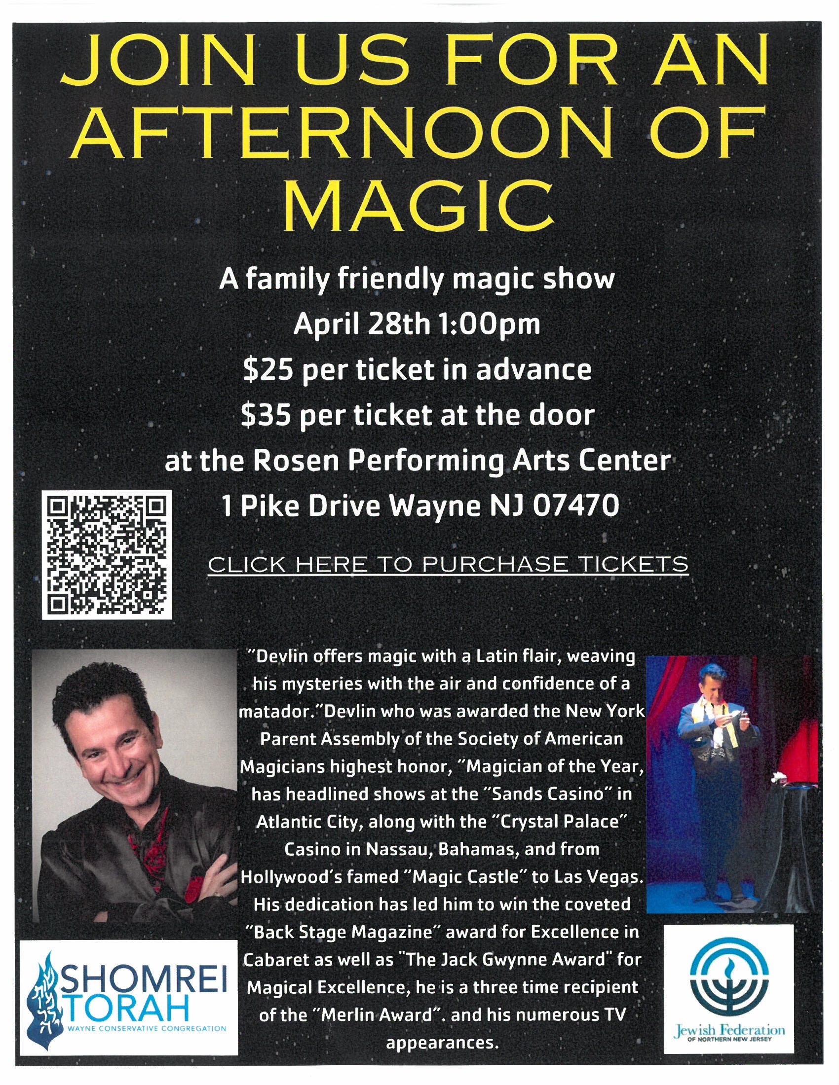 Apr 28 | Join Us for an Afternoon of Magic | Wayne, NJ Patch