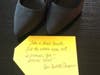 Shoes and inspiring message from Assemblywoman Annette Chaparro 