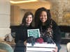 Erica d’Alessandro of CSI DMC and Chana Brissett of CSI DMC dropping off scarves to DC hotels