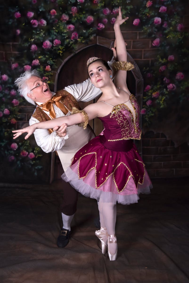 Metro School of the Arts (MSA) student Emily Gross with MSA instructor Charlie Abel 