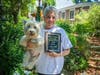 Fran Weil accepts the Outstanding Volunteer Partner Award
