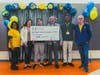 Pictured (l-r): SCI Program Coordinator, Vitalie Memeus; Pitch Coach, Jolly Pradhan; MA Youth Climate Coalition Youth Leader, Rylan Workman; Pitch Coach, Jack Nedelman; MA Youth Climate Coalition youth leader, Kidus Tsige; SCI President, David Crowley.