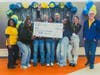 Pictured, front (l-r): Soley team members, Emalee Milcet, Neicka Mathias, Liany Martinez, Jakyra Johnson, Mumina Osman. Back (l-r): Program Coordinator, Vitalie Memeus; Advisor, Ethan Mitchell; Coaches, Jonathan Feldman, Kenny Weill; Pres., David Crowley.