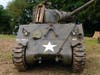 105mm Sherman tank that William Teicholz commanded during the war.
