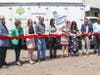 Helping cut hunger, representatives of Kroger and Greater Lansing Food Bank dedicate GLFB’s new Food Movers truck purchased with help from Kroger.
