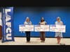 Cyrene Irelan, Caliyah Roberson and Elizabeth Ronning were all smiles after receiving $2,500 checks for their winning LAFCU Pathway to Financial Transformation essays.