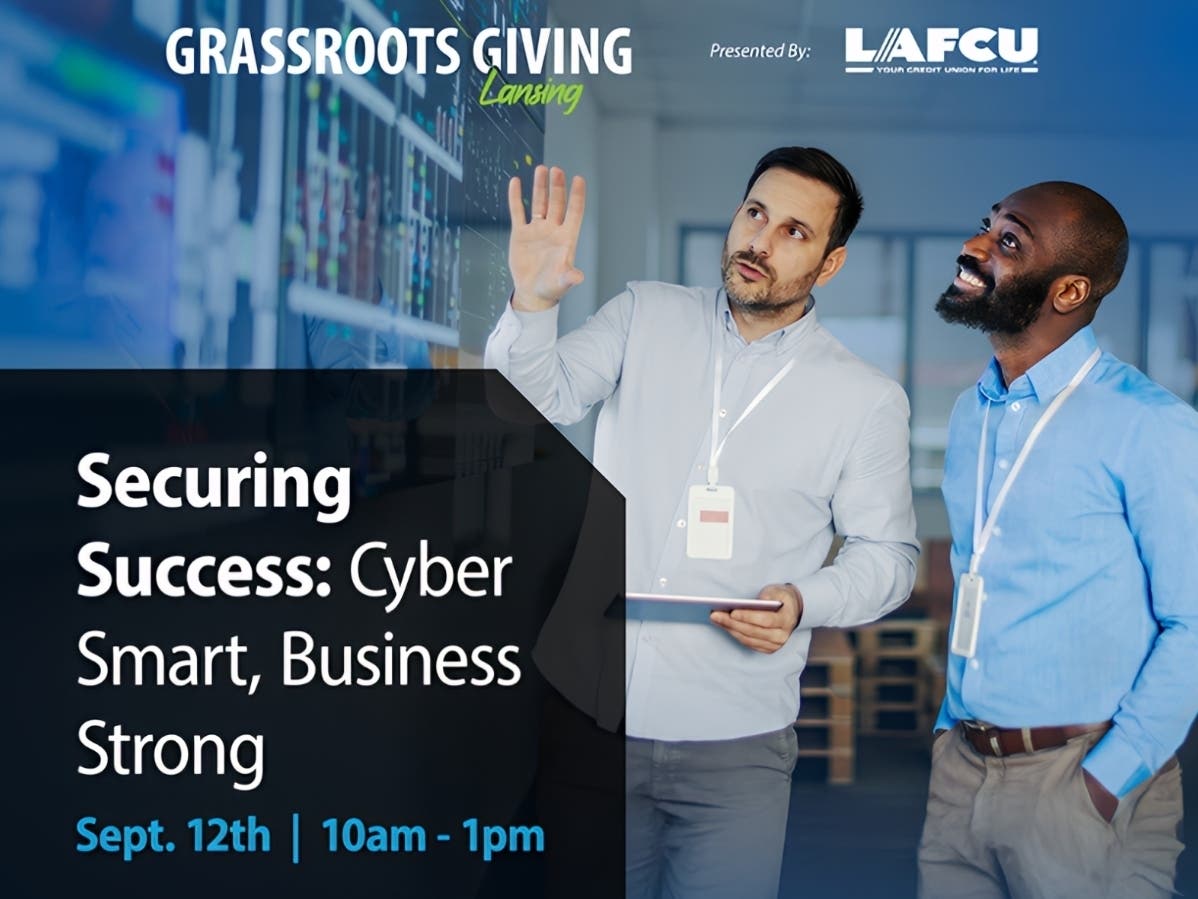 Securing Success: Cyber Smart, Business Strong Graphic