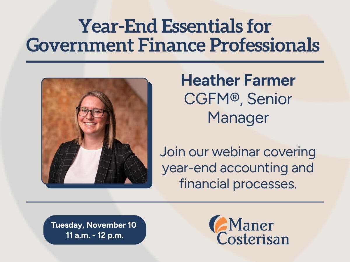 Year-End Essentials for Government Finance Professionals