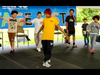 A young performer from All of the Above Hip Hop Academy demonstrates break-dancing during LAFCU Heritage Fest, part of the event’s lineup of performances celebrating different cultural traditions