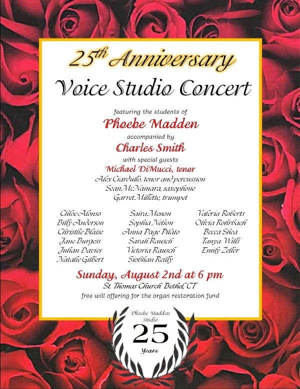 25th Anniversary Voice Studio Concert