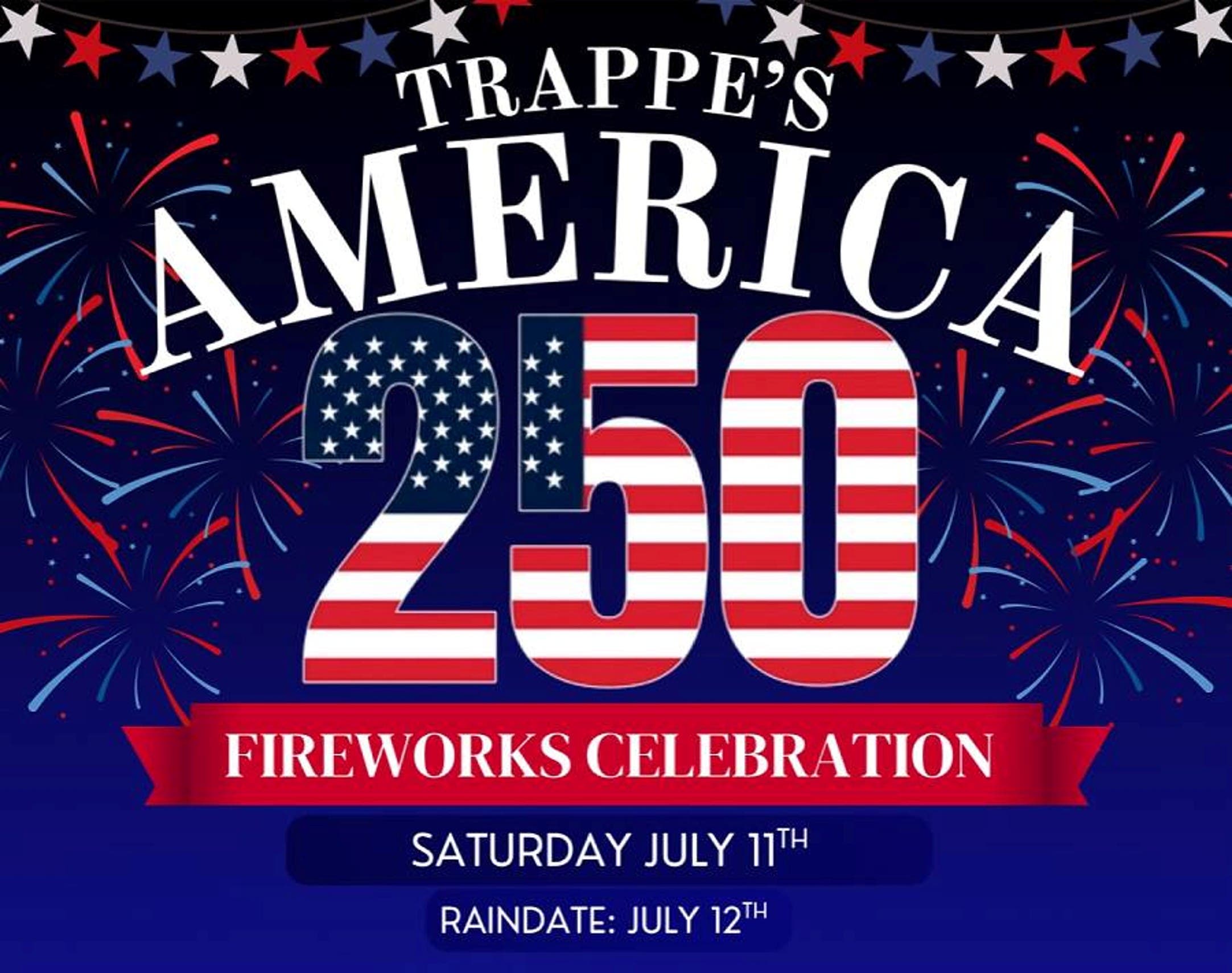 America 250 Fireworks Celebration in Trappe