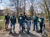 Clients of Vinfen helped pick up litter along the Charles River.