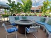 Sit by the large fire pit on the outdoor patio!