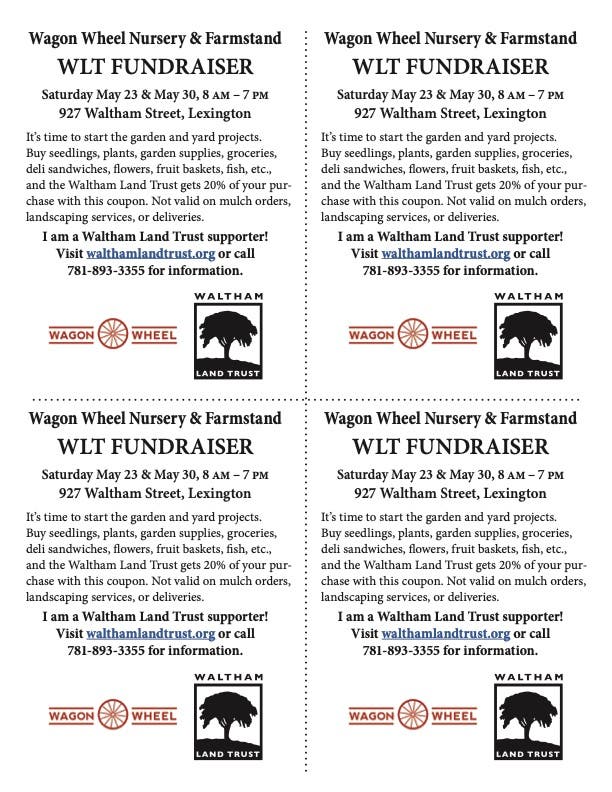 Waltham Land Trust Fundraiser at Wagon Wheel
