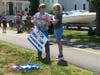 Signs large and small at Collins Cove at the Wake Up The Earth event. 