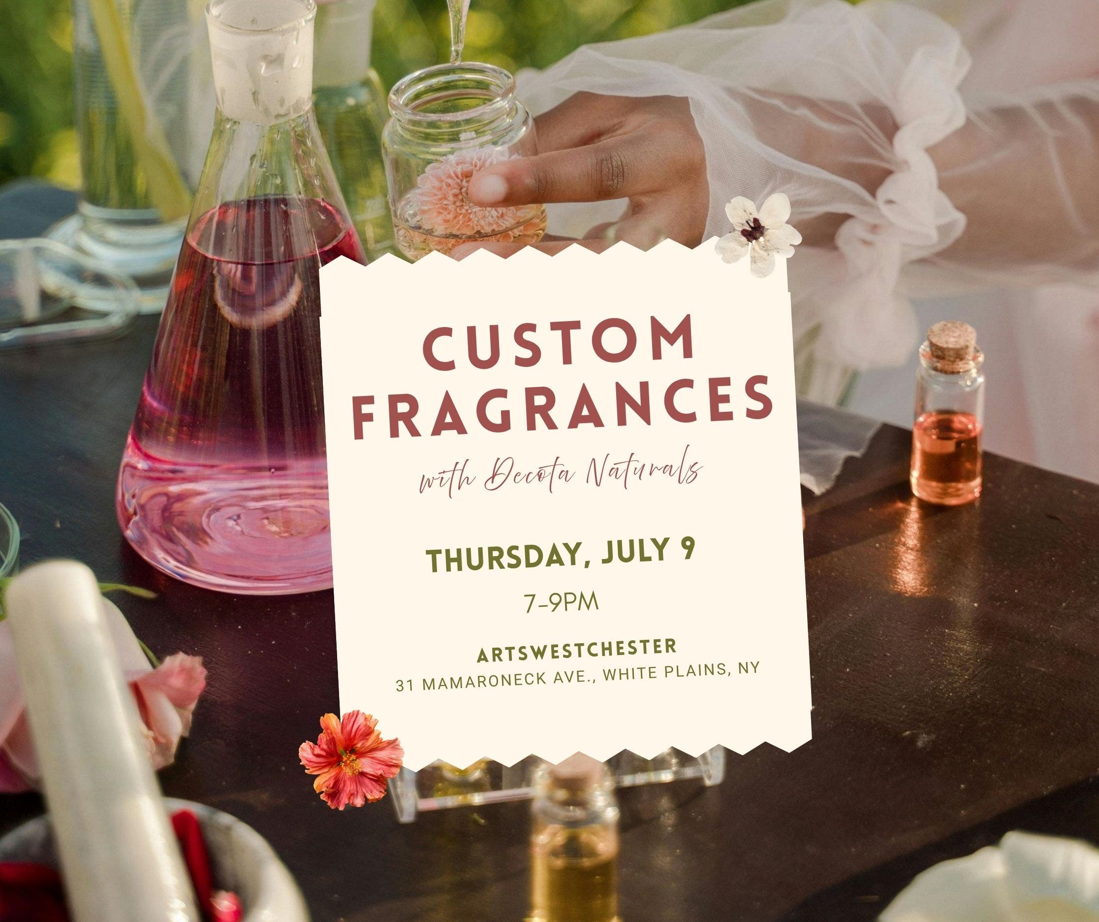 Custom Fragrances with Decota Naturals, A Sip & Create Event