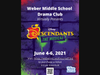 Weber Middle School Descendants the Musical flier