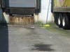 Typical warehouse truck bay trash, oil, hydraulic fluids stormwater runoff