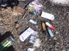 Vape Waste tossed Knoll Green Acres. Energy Drink are a big litter source there, especially Red Bull