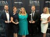 CWC-FPRA immediate past president Melanie Reda (center) with chapter members honored during the Chapter Awards & Board Installation (from l-r) Hunter Carpenter, Sarah Glendening, Travis Cornwell and Sheryl Vieira