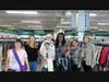 (From l-r) Saba Canfield, Night With The Stars Prom volunteer Rose Long, Shari Donaldson (front), NWTSP president Mary Anne McDevitt, Adriene Evans, NWTSP volunteer Nina Burtram, and Pavitra Ciavardone of Goodwill