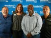 Robert W. Rosinsky Achiever of the Year Brian Coleman (second from right) with White Glove Service co-workers (from l-r) Leonardo Ramos, Donna Evans and Ross Martinez