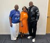 (From l-r) Wendy Readus and Jacqueline House of Safe Children Coalition with Youth Summit keynote speaker Dr. Charles Lee-Johnson