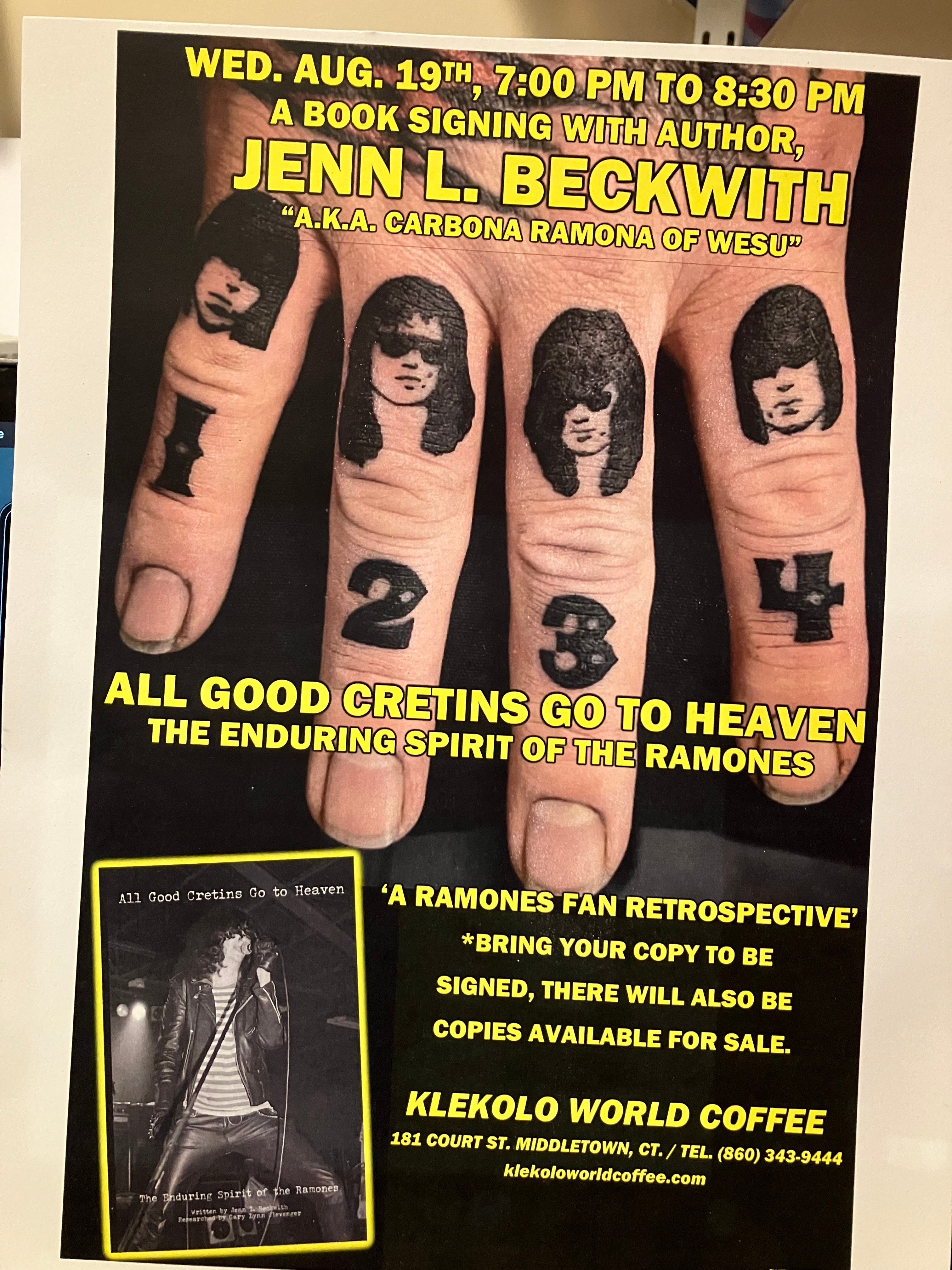 Jennifer Beckwith meet the Author and Book SIgning