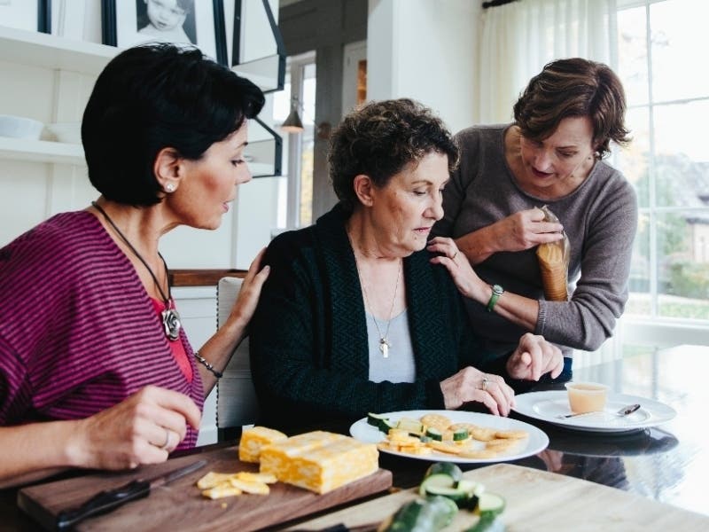 Stopping by for a visit is just one way you can help to support a caregiver