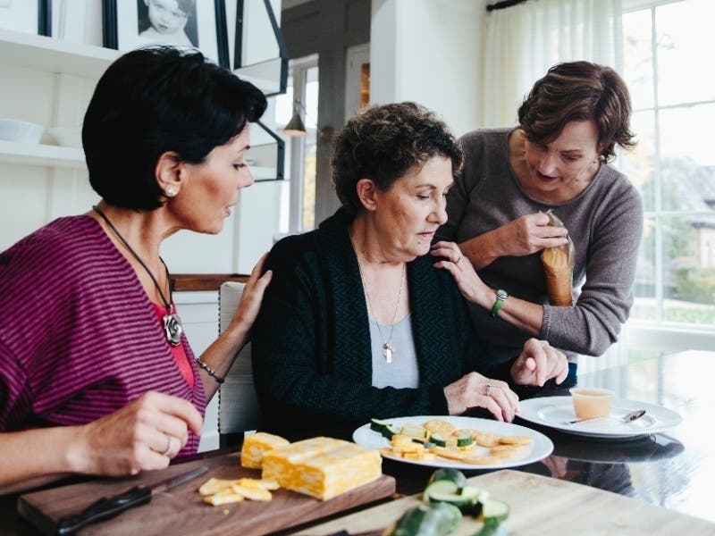 Stopping by for a visit is just one way you can help to support a caregiver