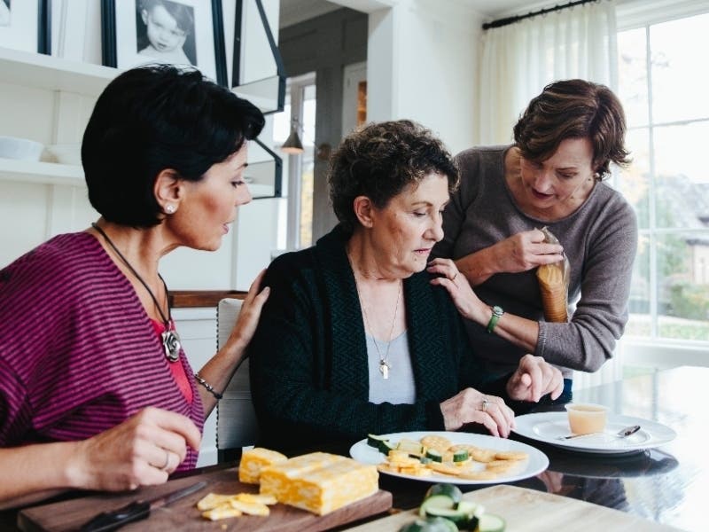 Stopping by for a visit is just one way you can help to support a caregiver