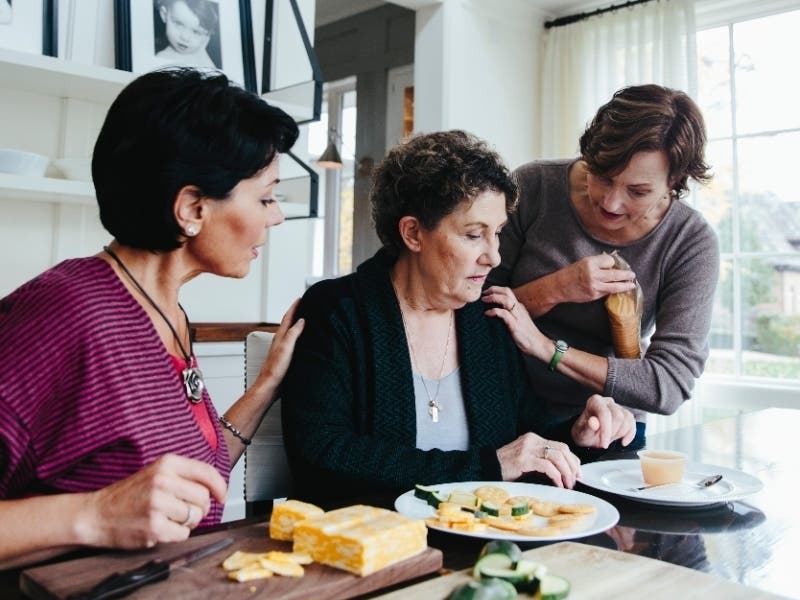 Stopping by for a visit is just one way you can help to support a caregiver