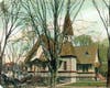 Colorized image of church from 1906