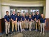 The Boca Raton NJROTC Cadets in the Signature Flight Support Building 