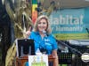 Blair Schleicher Wilson, CEO of Morris Habitat for Humanity, addresses the crowd gathered for the organization's 35th Anniversary Celebration.