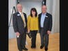 Pictured from left to right: Erik Laren and Angie Tsirkas of Northfield Bank and Chris Palazzi of Morris Habitat. 
