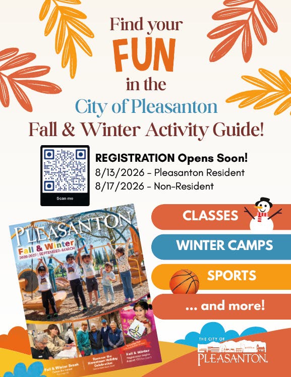 City Of Pleasanton Fall & Winter Activity Guide