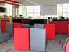 The OLHMS Media Center features flexible seating with furniture that can be rearranged to suit student projects.