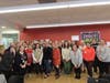The Pre-K Education team gathered to celebrate Petschenko's award recognition.