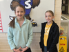 Piper D. and Everly A. presented their heated socks invention at the ISIC virtual science fair. 