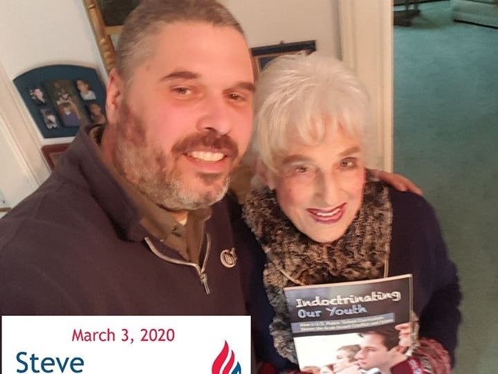 Steve Fruzzetti with Newton Activist Margo Einstein