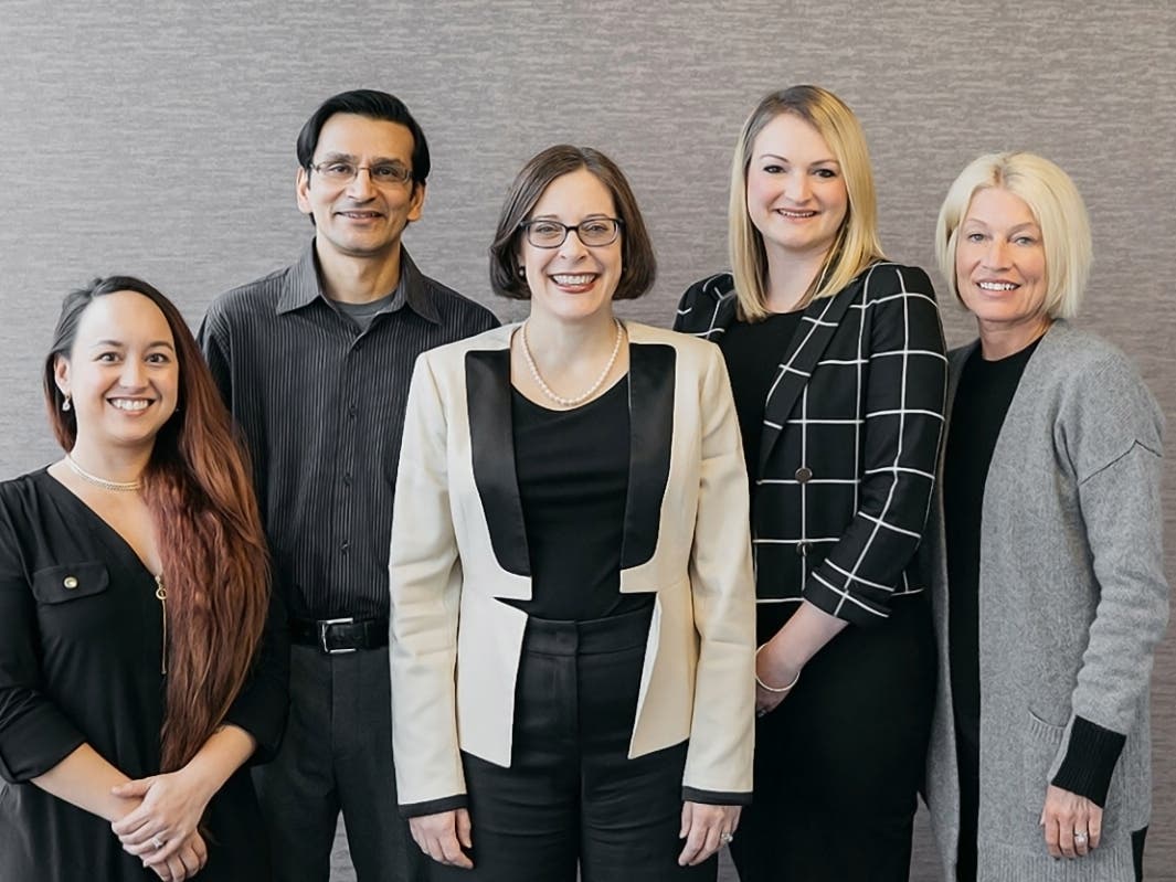 Jessica Duplessis, Associate Financial Representative; Nur Ashrafi, Associate Wealth Management Advisor; Christina Collins, Wealth Management Advisor; Emily Pattee, Associate Wealth Management Advisor; Barb Esker, Associate Wealth Management Advisor