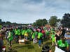 The field was a sea of GOTR green before the race.