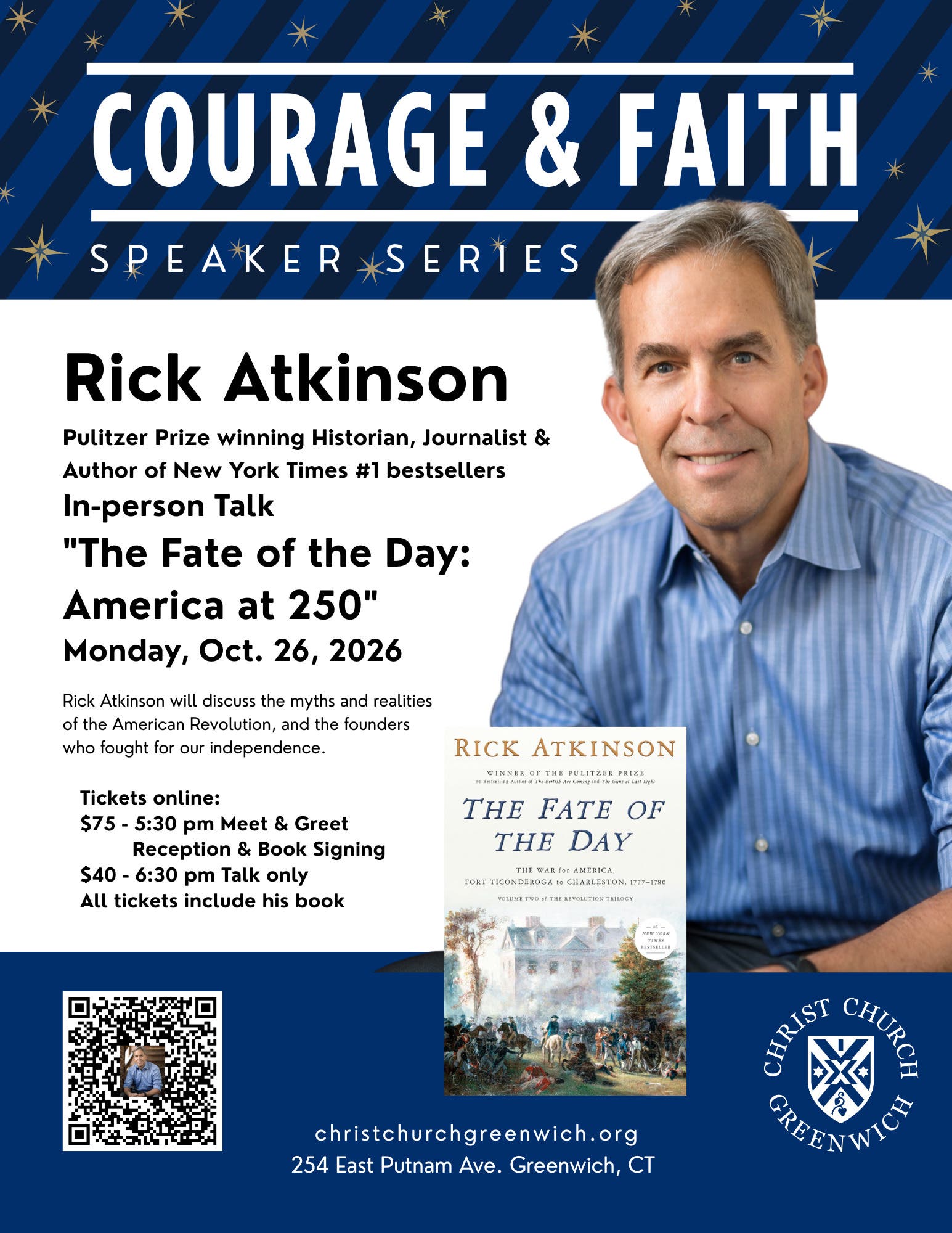 NYT Bestselling Author Talk with Rick Atkinson, "The Fate of the Day: America at 250"