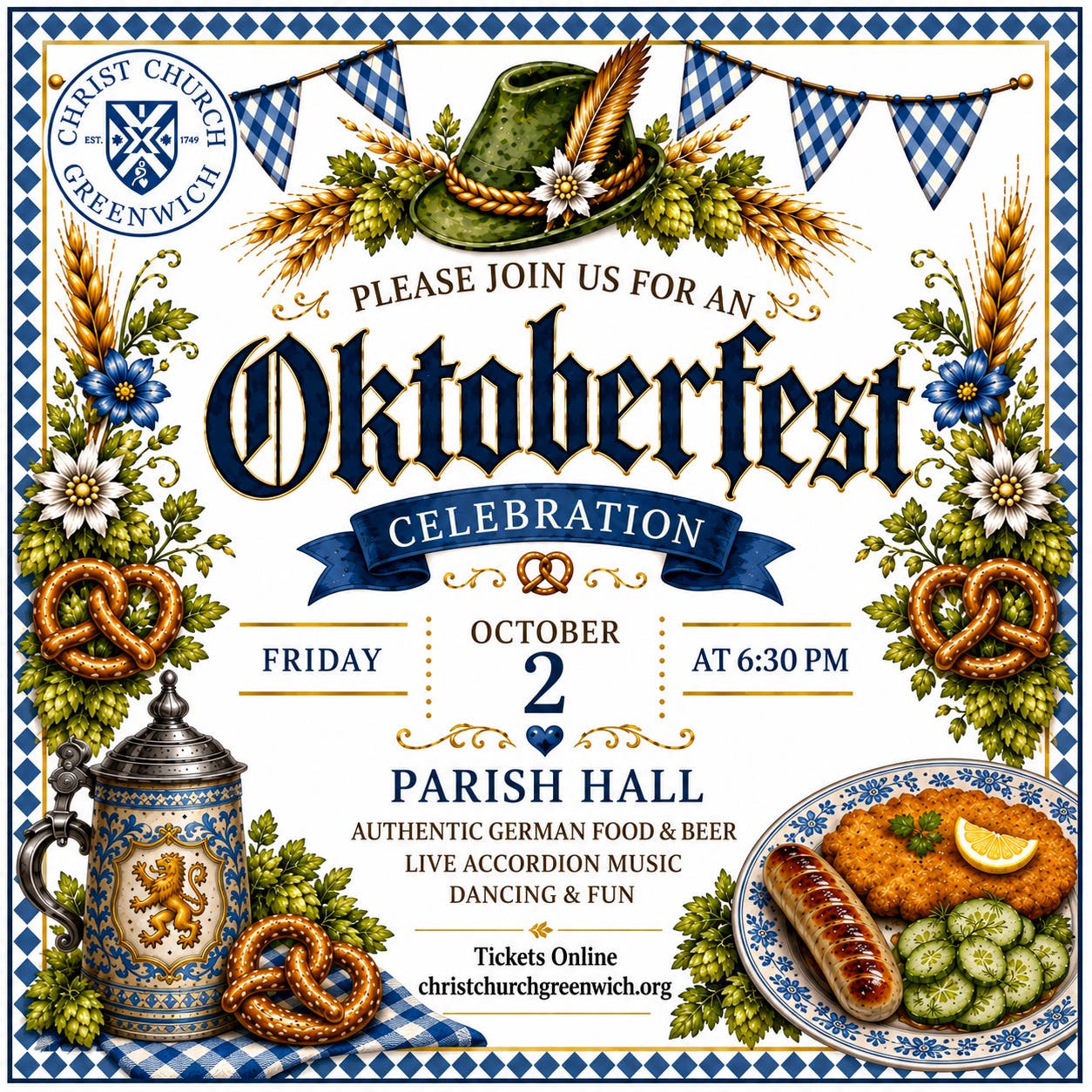 “Oktoberfest” Fall Celebration! at Christ Church Greenwich